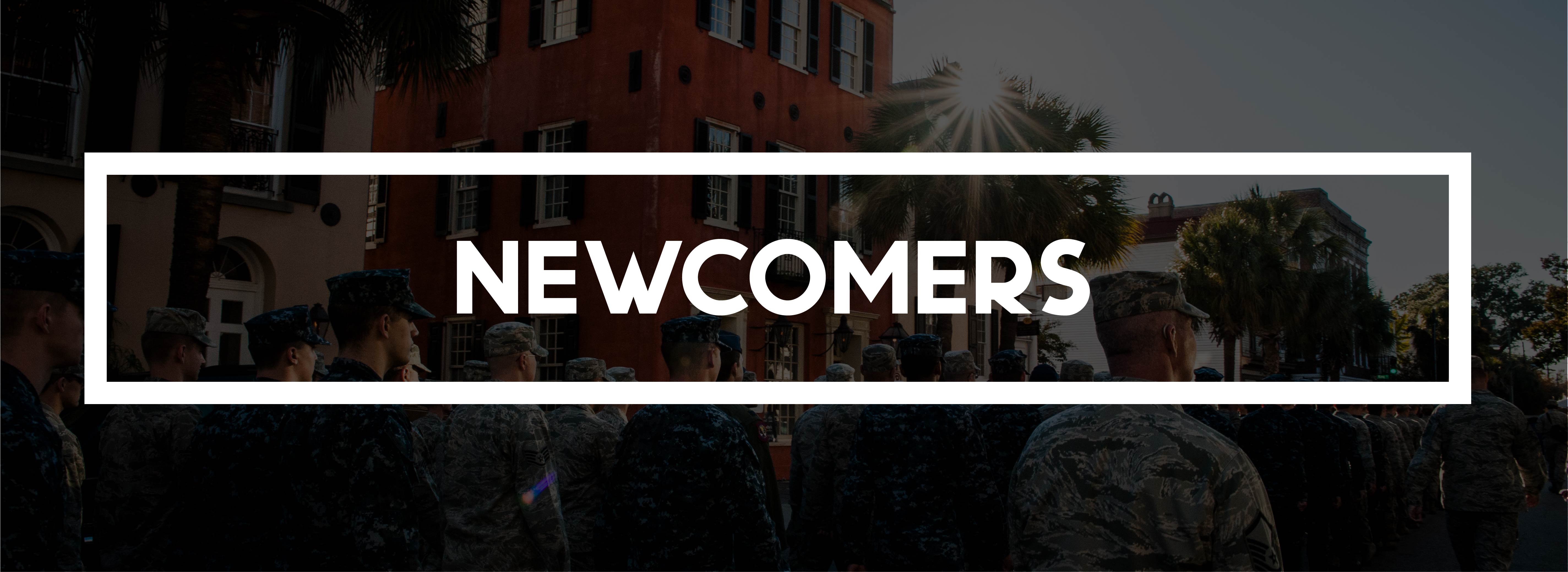A logo for Newcomers