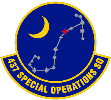 A patch graphic for the 437th Special Operations Squadron