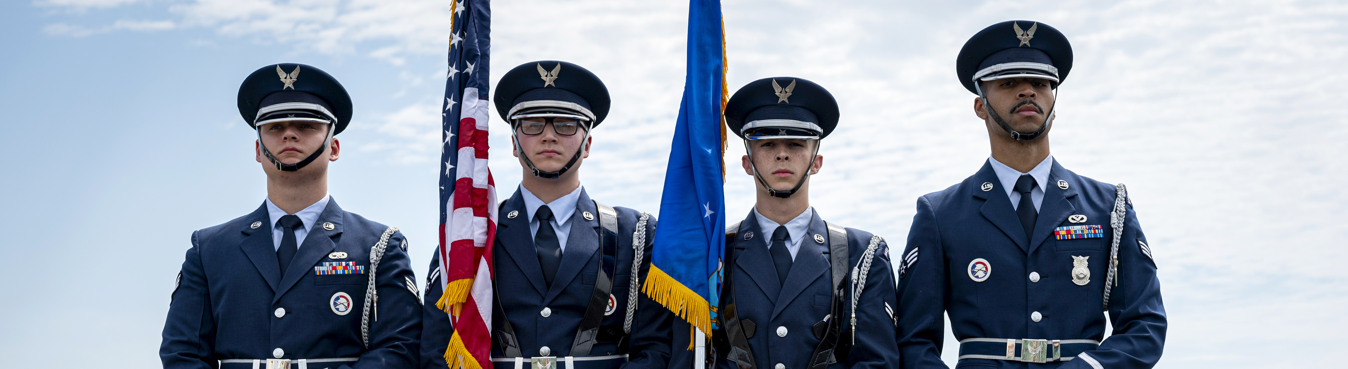 A photo of four Honor Guardsmen.