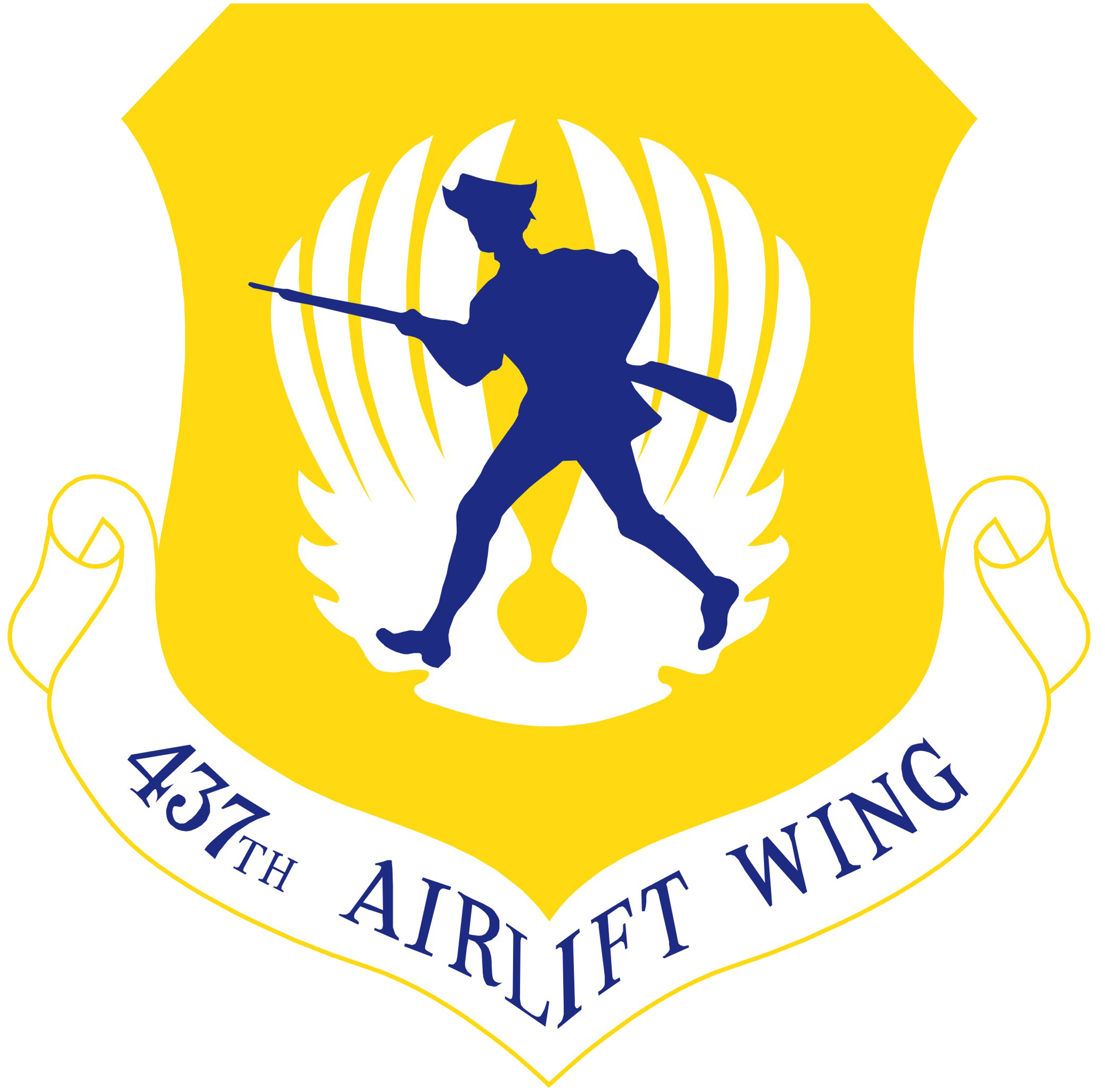 Logo for the 437th Airlift Wing