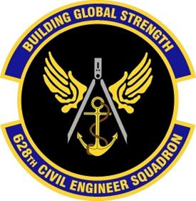 A logo for the 628th Civil Engineer Squadron